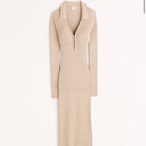 Abercrombie Ribbed Polo Midi Sweater Dress—NEVER WORN WITH TAGS